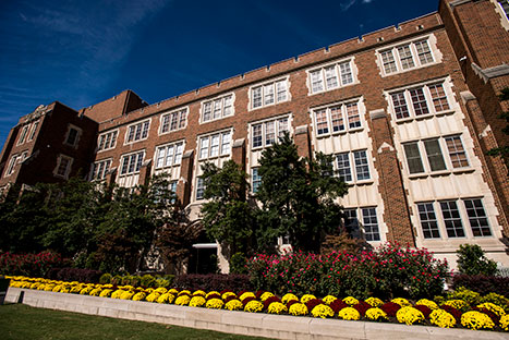 Photo of a building on campus. Link to What to Give