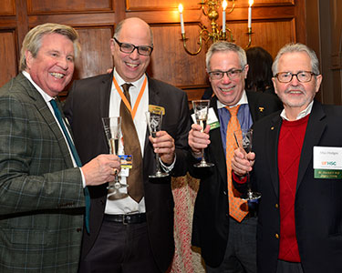 Photo of people at a society event