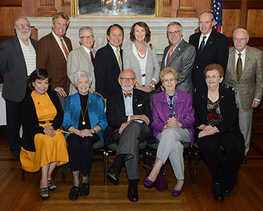 Photo of people at a society event