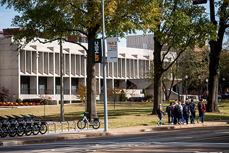 Photo of students walking on campus. Links to Tangible Personal Property