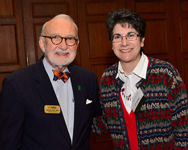 Photo of people at a society event