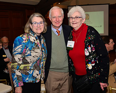 Photo of people at a society event