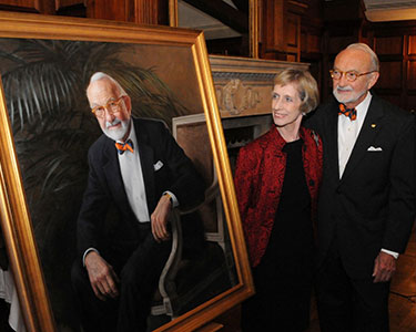 Photo of people at a society event